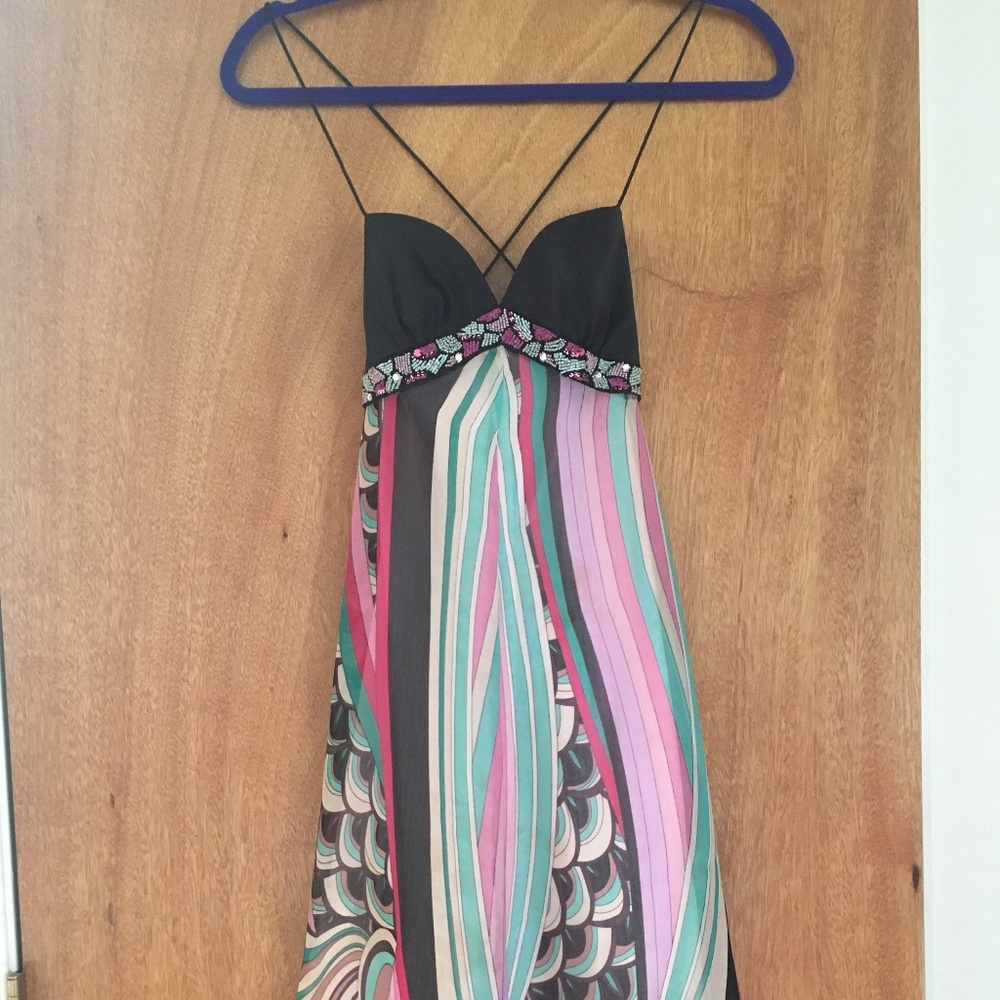 Colorful Dave & Johnny by Laura Ryner Gown